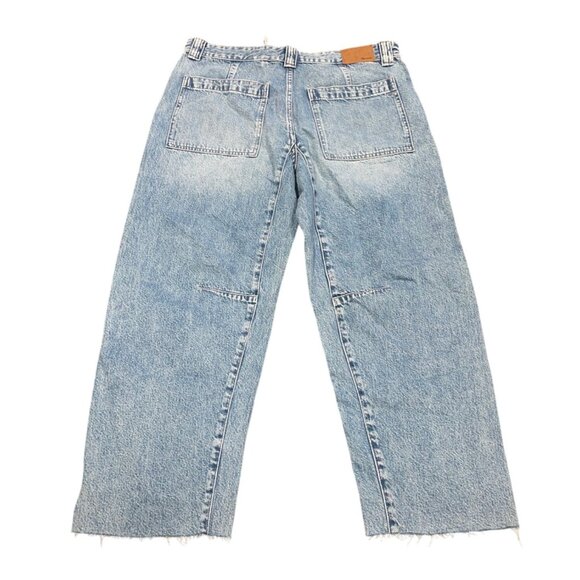 NWT Madewell Sz 31 Darted Barrel-Leg Jean Riverbend Wash Wide Relaxed Button-Fly - Picture 5 of 15